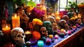 DÃÂ­a de los Muertos (Mexico) - Honoring deceased loved ones with colorful altars and offerings