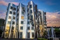 Dusseldorf, Germany - Frank Gehry House in the Harbour of Dusseldorf