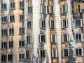 Dusseldorf, Germany - Shiny Silver Facade of a Frank Gehry House