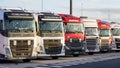 Truck overnight parking Royalty Free Stock Photo