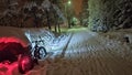 E-bike winter nightride.