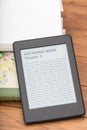 E-Book Reader with copy space Royalty Free Stock Photo