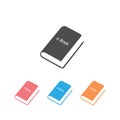 E-Book, Stationery Education Icon Set Vector Royalty Free Stock Photo