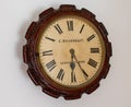 E Bourdelot antique wall clock. Beautiful rare old clock