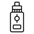 E cig bottle icon outline vector. Vape cigarette