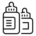 E cig bottle pack icon outline vector. Vape cigarette