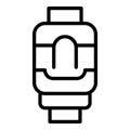 E cig plug cable icon outline vector. Vape cigarette