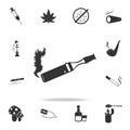 E-cigarette iconSet of Human weakness and Addiction element icon. Premium quality graphic design. Signs, outline symbols collectio