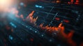 E-commerce analytics background, futuristic data visualization, dynamic graphs, 3D rendering, Realistic textures, Soft shadows