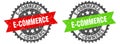 e-commerce band sign. e-commerce grunge stamp set Royalty Free Stock Photo
