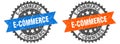 e-commerce band sign. e-commerce grunge stamp set Royalty Free Stock Photo