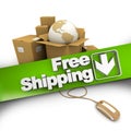 E-commerce free shipping Royalty Free Stock Photo