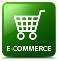 E-commerce green square button