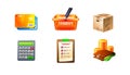 E-Commerce Icon Set Royalty Free Stock Photo