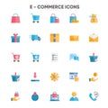 E commerce icons set for web and ui app