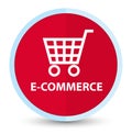 E-commerce flat prime red round button Royalty Free Stock Photo
