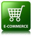 E-commerce green square button