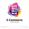 E- Commerce Logo Template Design Template