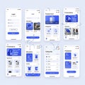 E-Commerce Mobile App UI UX Flow Design Royalty Free Stock Photo