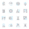 E-commerce and online shopping linear icons set. Retail, Digital, Marketplace, Cart, Checkout, Payment, Budget line