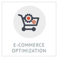 E-commerce Optimization Simpel Logo Icon Vector Ilustration Royalty Free Stock Photo