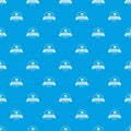 E commerce pattern vector seamless blue