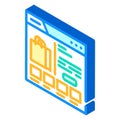 e commerce platform isometric icon vector illustration Royalty Free Stock Photo