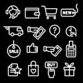 E-commerce shop icons