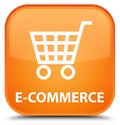 E-commerce special orange square button Royalty Free Stock Photo