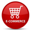 E-commerce special red round button Royalty Free Stock Photo