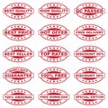 E-COMMERCE STAMP SET Royalty Free Stock Photo