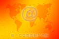 E-commerce world map Royalty Free Stock Photo