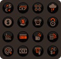 E-commers icons set Royalty Free Stock Photo