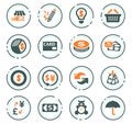 E-commers icons set Royalty Free Stock Photo