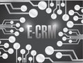 E crm circuit electronic board illustration design Royalty Free Stock Photo