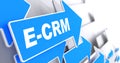 E-CRM. Information Technology Concept. Royalty Free Stock Photo
