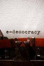 E-democracy concept view Royalty Free Stock Photo