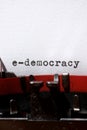 E-democracy concept view Royalty Free Stock Photo