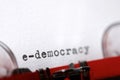E-democracy concept view Royalty Free Stock Photo
