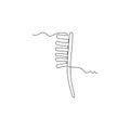 one line art Metal Brush vector illustration Royalty Free Stock Photo