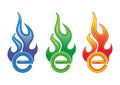 E on fire