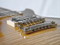 E-guitar bridge Royalty Free Stock Photo