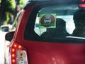 E-hailing Sticker On Rear Car Windscreen