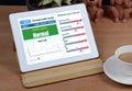 E-health information show on tablet