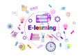 E-learning Banner Online Education Elearning Network Concept
