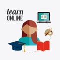 E- learning design. Royalty Free Stock Photo