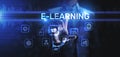 E-learning EdTech Education Technology elearning online learning internet technology concept Royalty Free Stock Photo