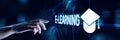 E-learning EdTech Education Technology elearning online learning internet technology concept Royalty Free Stock Photo