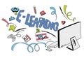 E-learning Education Global Communication Technology Concept