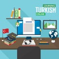 E-learning Turkish language.